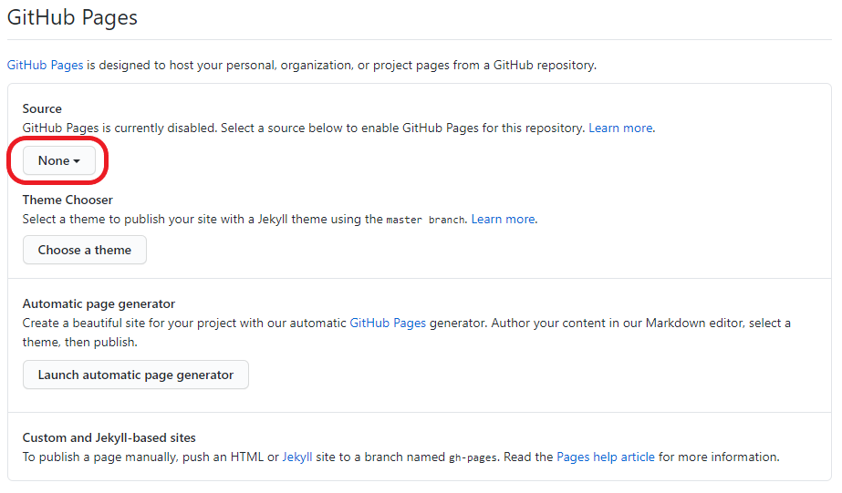 GitHub Pages Source: None /posts/tips/hugo/github-pages-source-none.png